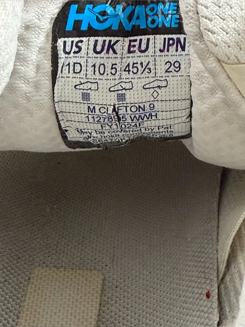 Hoka Clifton 9 All-White Cushioned Running Shoes